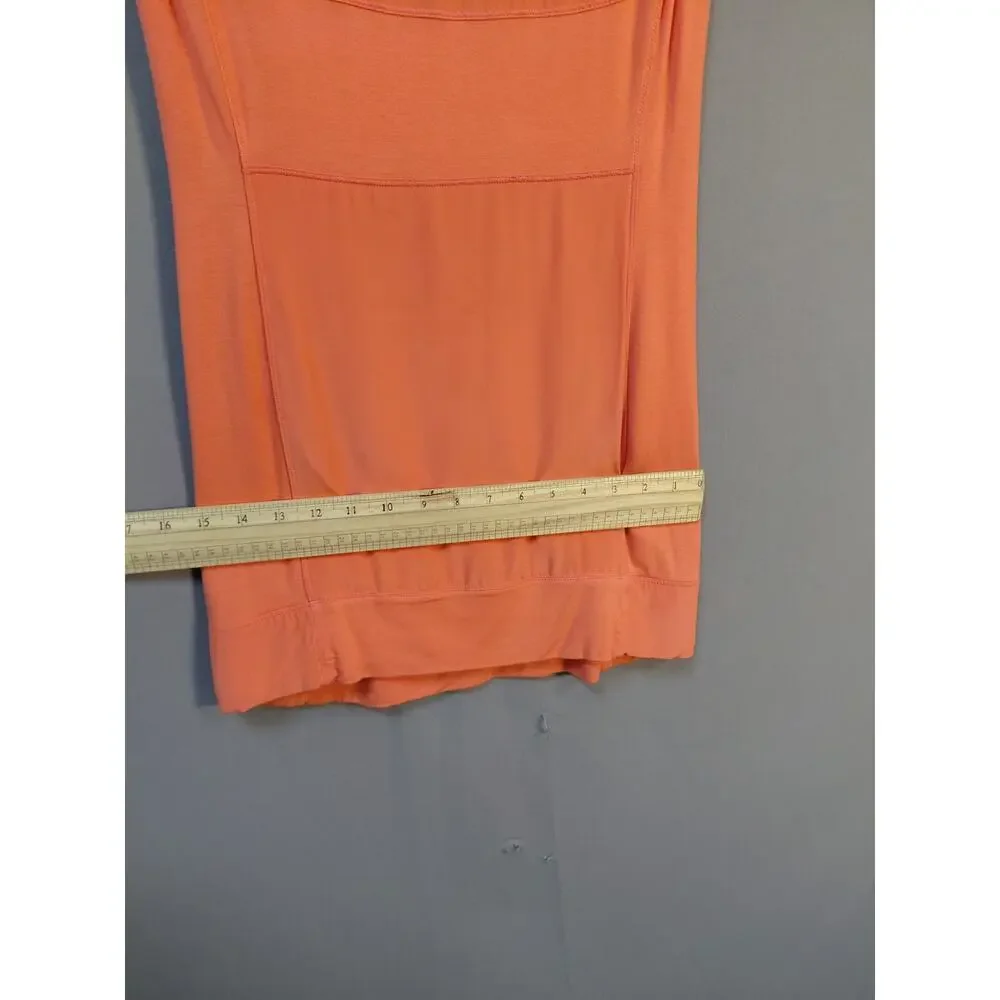 bebe Viscose Blend Orange Bodycon Short Dress Women Size XS